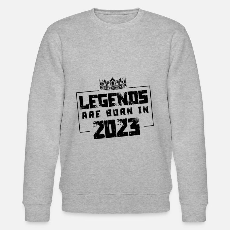 2023 légendes nées en - Sweat bio CHANGER Stanley/Stella Unisexe - gris chiné