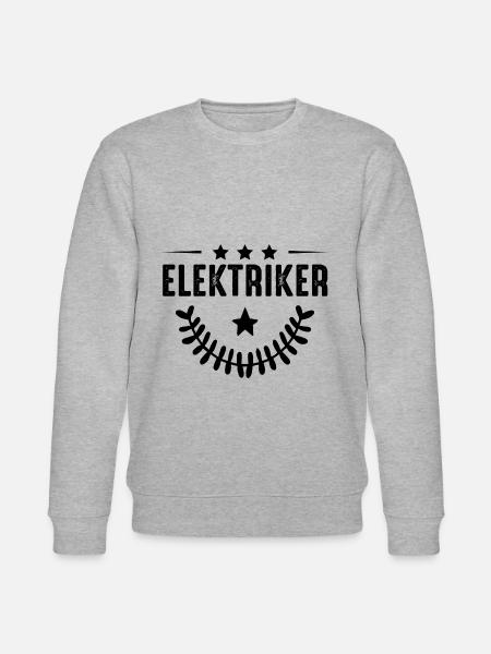 Elektriker Beruf - Stanley/Stella Unisex Bio-Sweatshirt CHANGER - Grau meliert