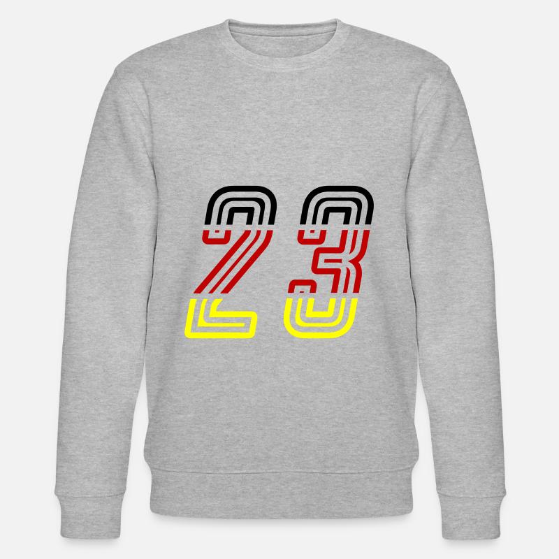 23 Zahl symbol Germany - Stanley/Stella Unisex Bio-Sweatshirt CHANGER  - Grau meliert