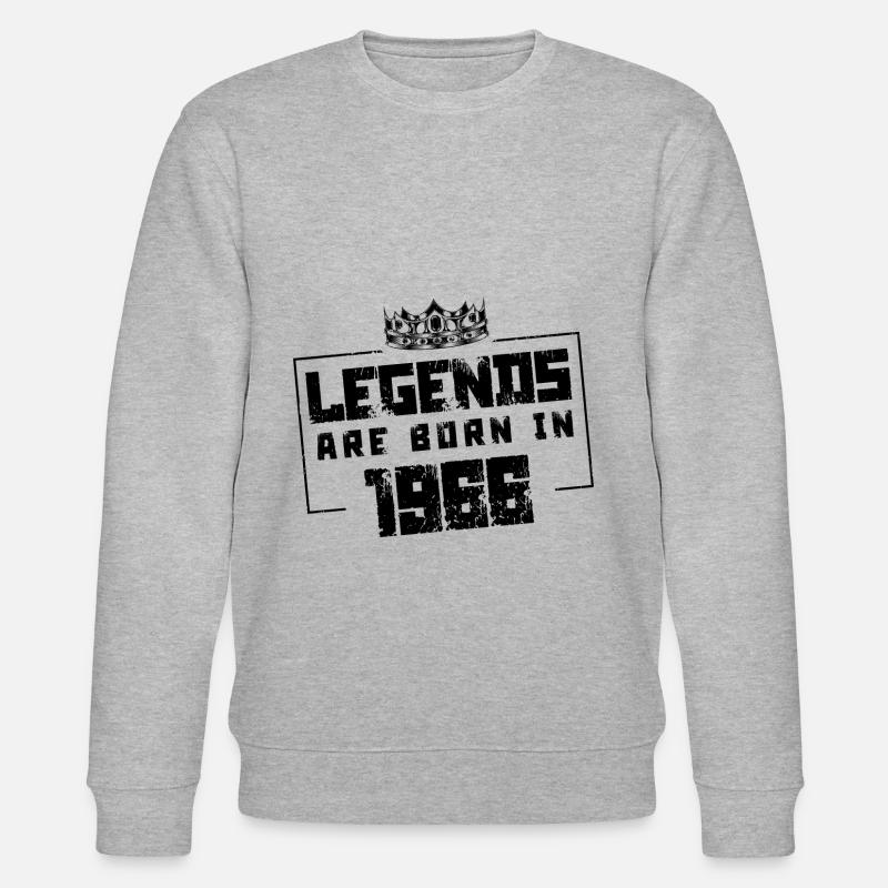 1966 Légendes nées en - Sweat bio CHANGER Stanley/Stella Unisexe - gris chiné