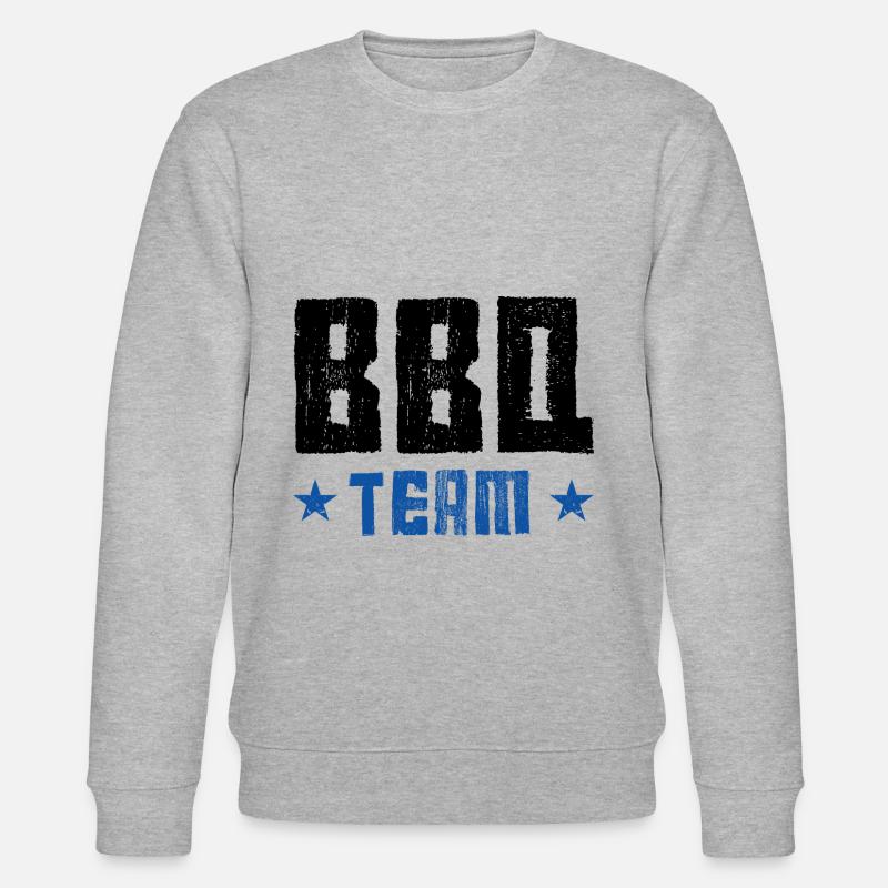 Bbq Team - Stanley/Stella Unisex Bio-Sweatshirt CHANGER  - Grau meliert