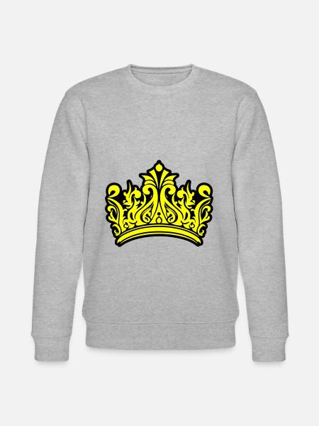Crown Symbol Design - Stanley/Stella CHANGER Unisex Organic Sweatshirt - heather grey