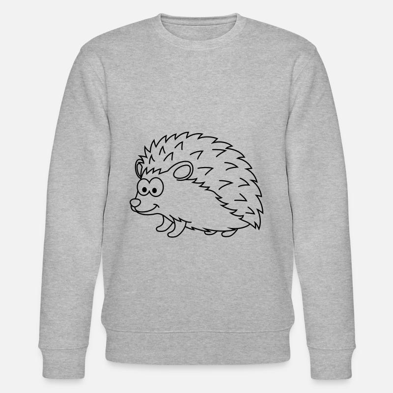 Igel Comic Tier - Stanley/Stella Unisex Bio-Sweatshirt CHANGER  - Grau meliert