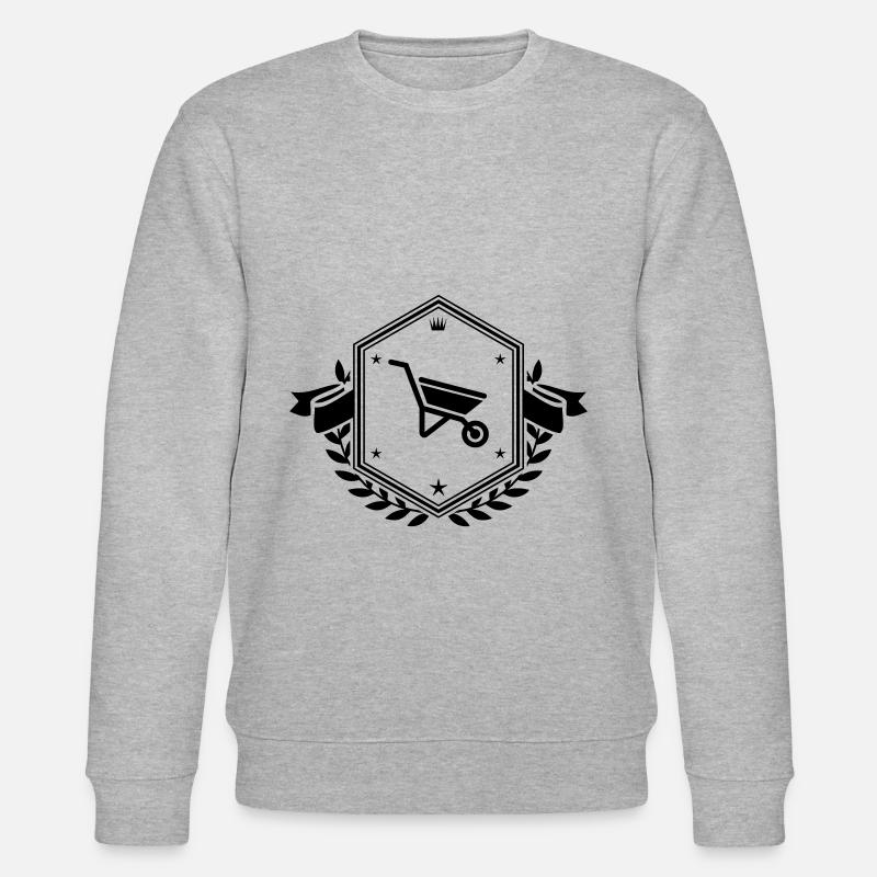 Schubkarre Symbol - Stanley/Stella Unisex Bio-Sweatshirt CHANGER  - Grau meliert