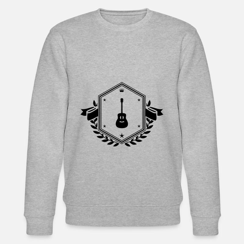 Gitarre Akustik wappen - Stanley/Stella Unisex Bio-Sweatshirt CHANGER - Grau meliert