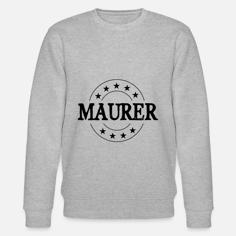 Maurer Beruf - Stanley/Stella Unisex Bio-Sweatshirt CHANGER  - Grau meliert