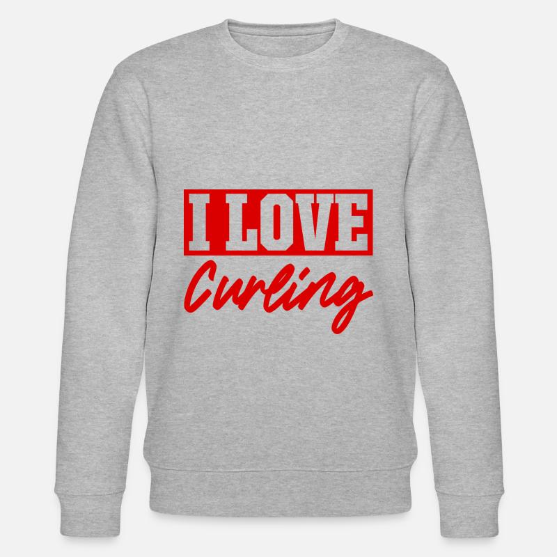 J’adore le curling - Sweat bio CHANGER Stanley/Stella Unisexe - gris chiné