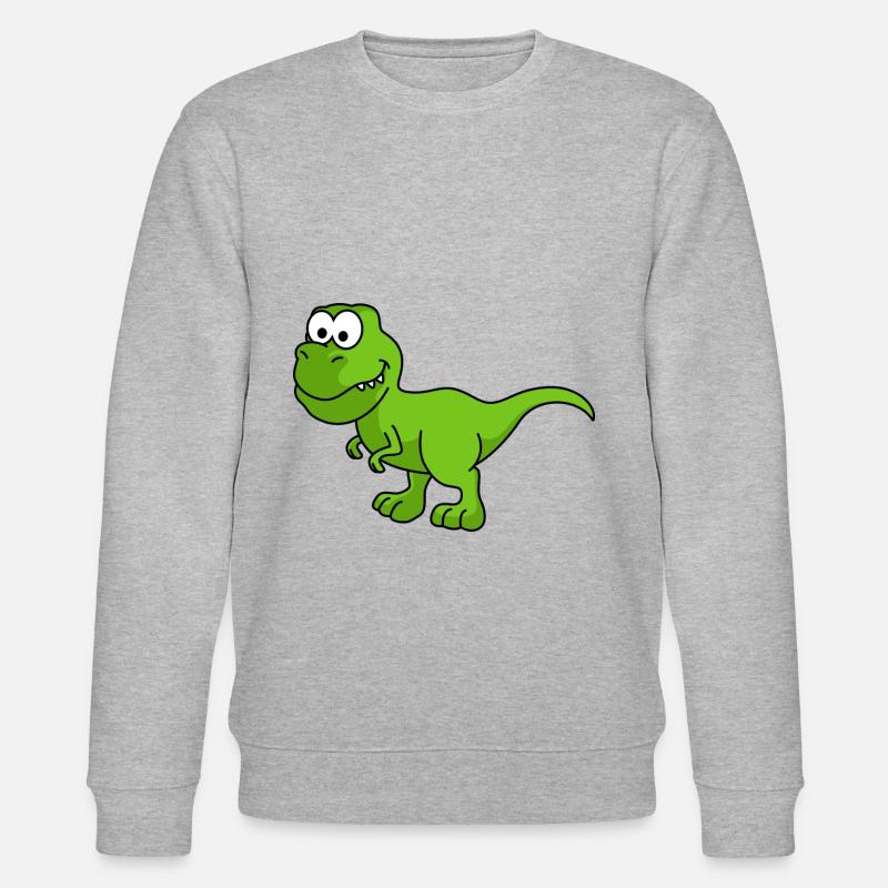 Dinosaure T-Rex Comic - Sweat bio CHANGER Stanley/Stella Unisexe - gris chiné