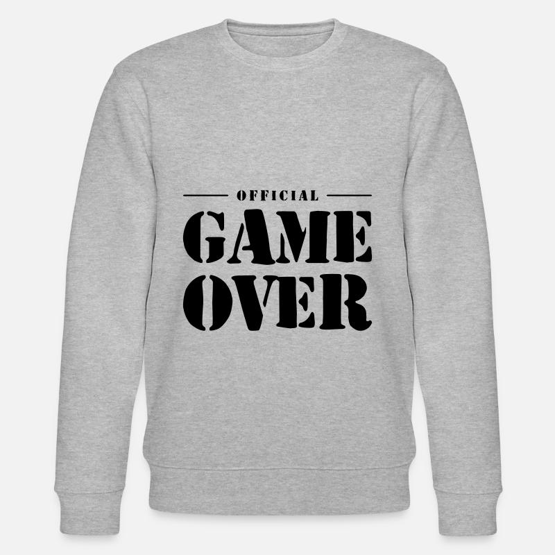 Game Over Slogan - Sweat bio CHANGER Stanley/Stella Unisexe - gris chiné