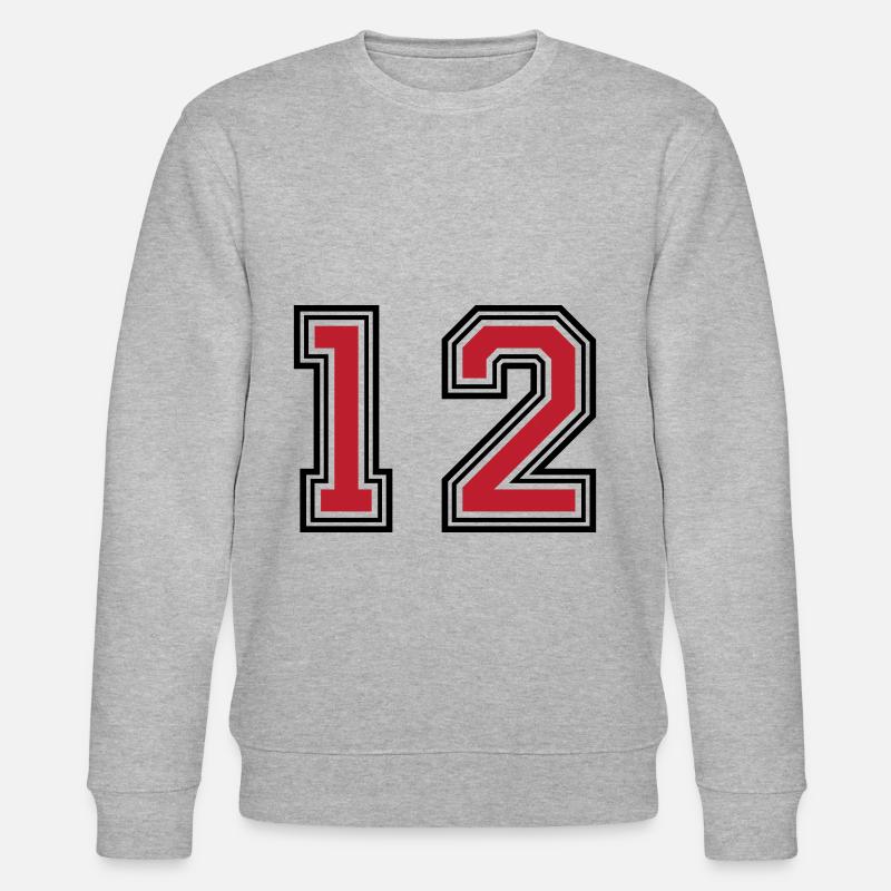 12 symboles numériques - Sweat bio CHANGER Stanley/Stella Unisexe - gris chiné