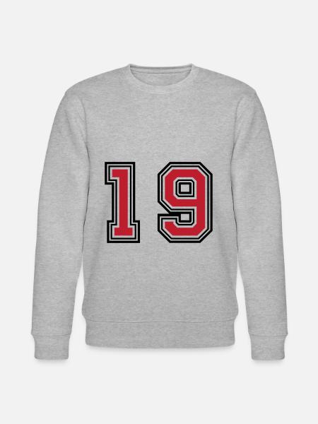 19 symboles numériques - Sweat bio CHANGER Stanley/Stella Unisexe - gris chiné