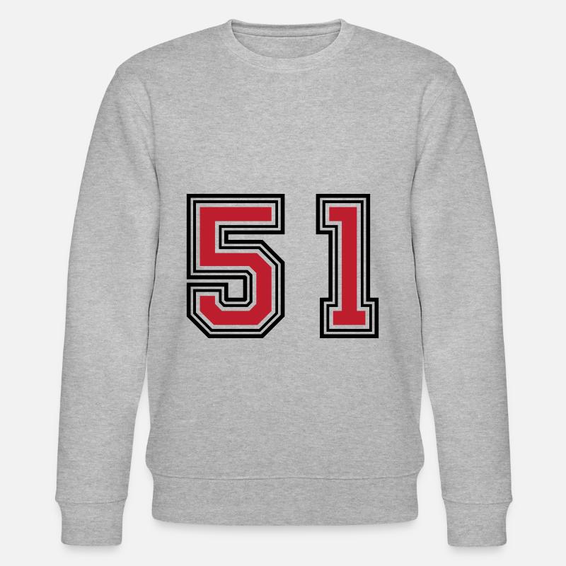 51 Symbole numérique - Sweat bio CHANGER Stanley/Stella Unisexe - gris chiné