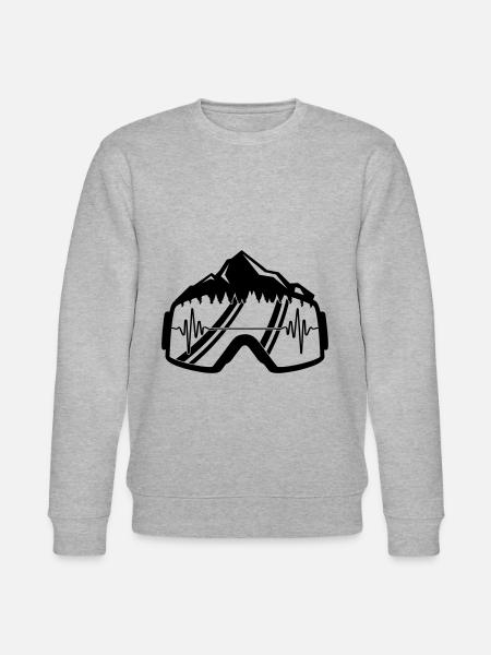 ski brille puls - Stanley/Stella Unisex Bio-Sweatshirt CHANGER - Grau meliert