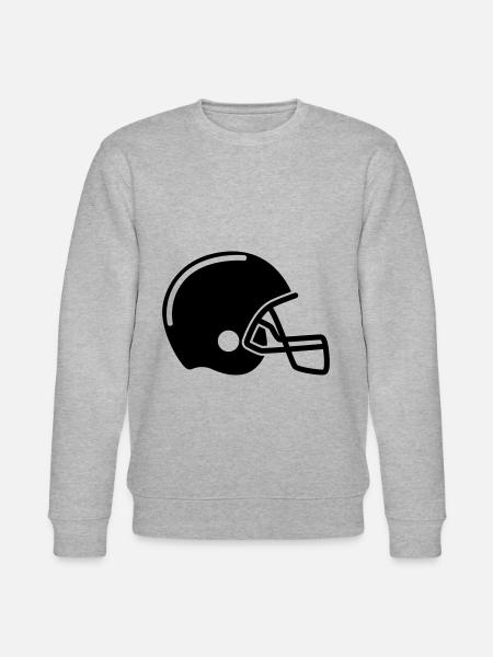 Football Helm icon - Stanley/Stella Unisex Bio-Sweatshirt CHANGER - Grau meliert