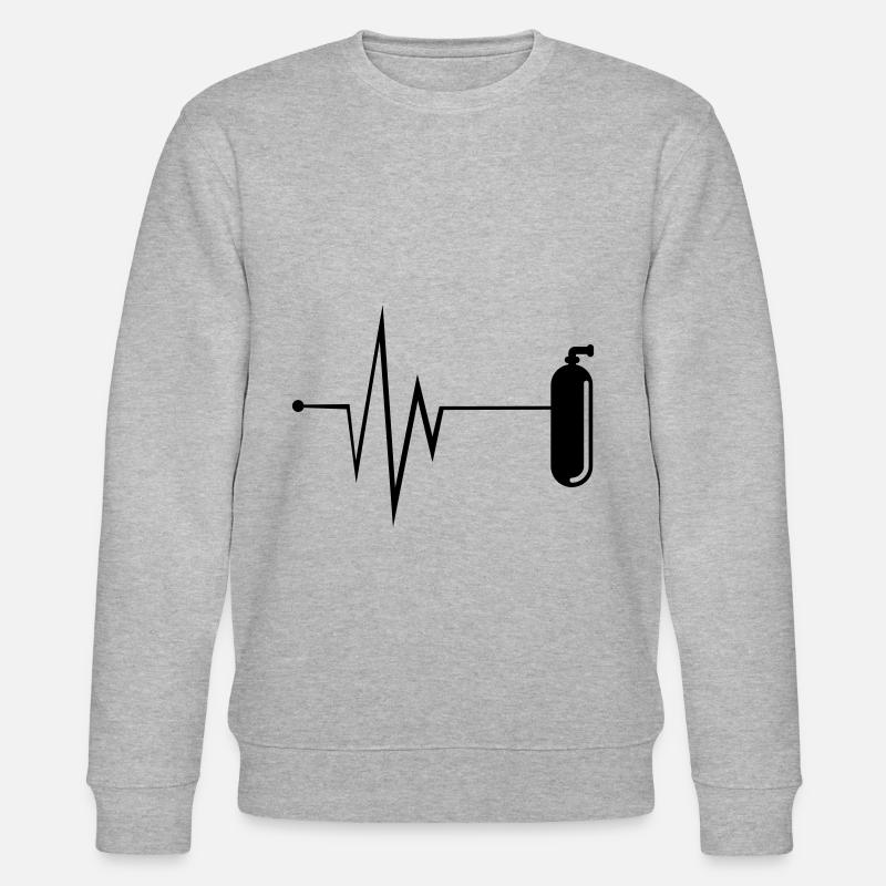 Pouls de plongée à l’oxygène - Sweat bio CHANGER Stanley/Stella Unisexe - gris chiné