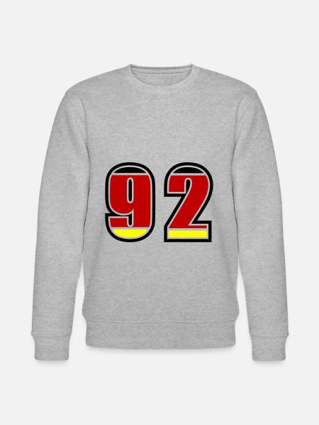 92 Number Germany Jersey - Stanley/Stella CHANGER Unisex Organic Sweatshirt - heather grey