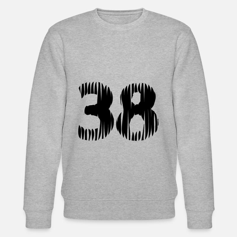 Maillot numéro 38 - Sweat bio CHANGER Stanley/Stella Unisexe - gris chiné