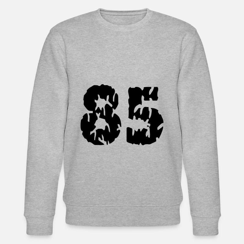 85 Maillot numéro - Sweat bio CHANGER Stanley/Stella Unisexe - gris chiné