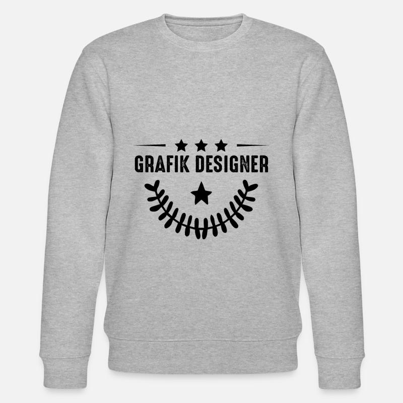 Grafik Designer Beruf - Stanley/Stella Unisex Bio-Sweatshirt CHANGER - Grau meliert