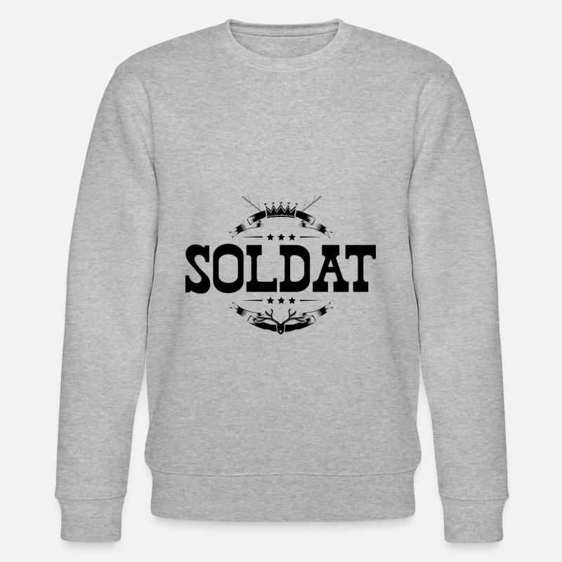 Soldat Beruf - Stanley/Stella Unisex Bio-Sweatshirt CHANGER  - Grau meliert