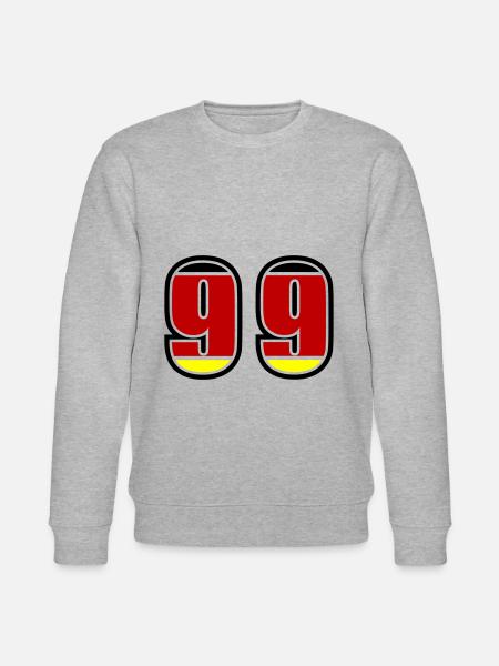 99 Number Germany Jersey - Stanley/Stella CHANGER Unisex Organic Sweatshirt - heather grey