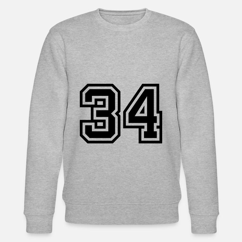 Symbole numérique 34 - Sweat bio CHANGER Stanley/Stella Unisexe - gris chiné