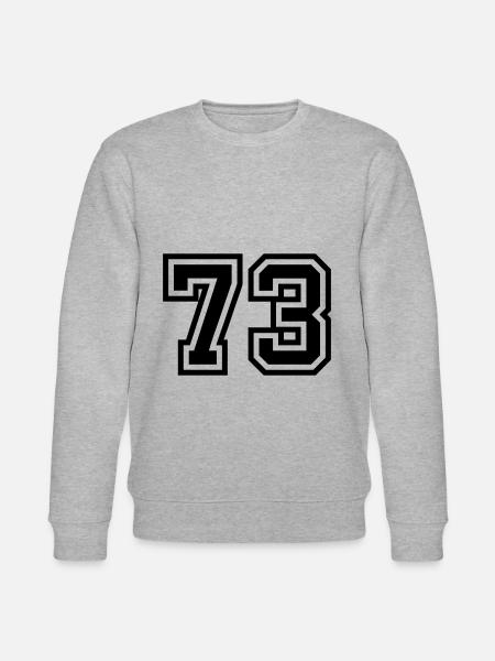 73 Number Symbol - Stanley/Stella CHANGER Unisex Organic Sweatshirt - heather grey