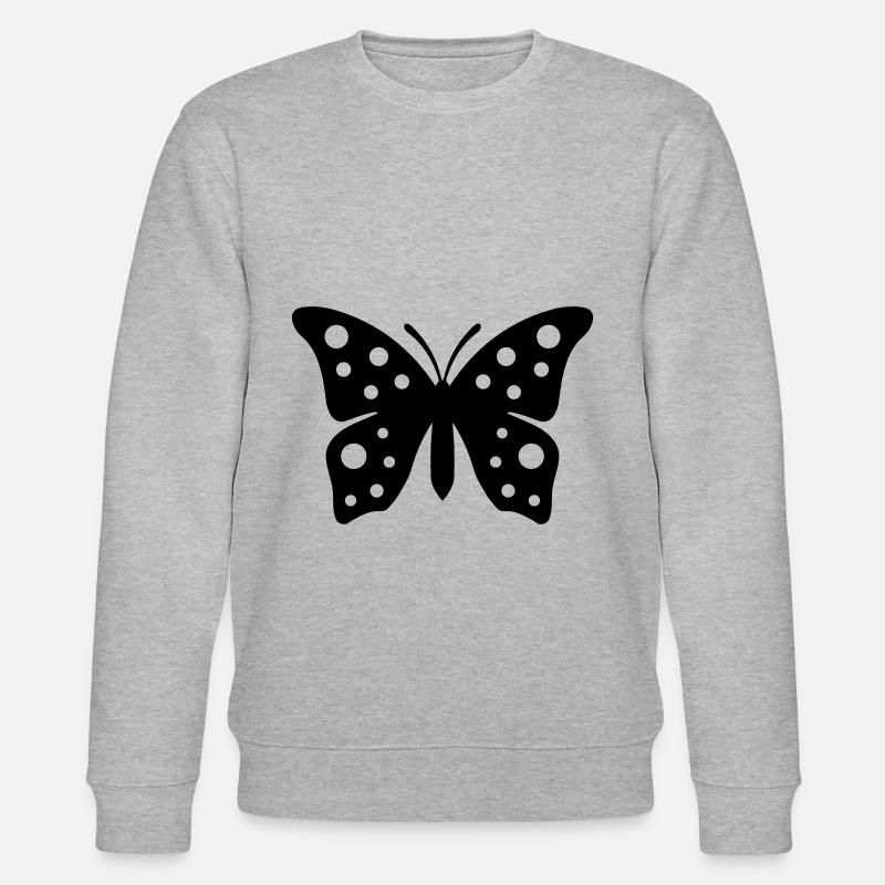 Symbole du papillon - Sweat bio CHANGER Stanley/Stella Unisexe - gris chiné