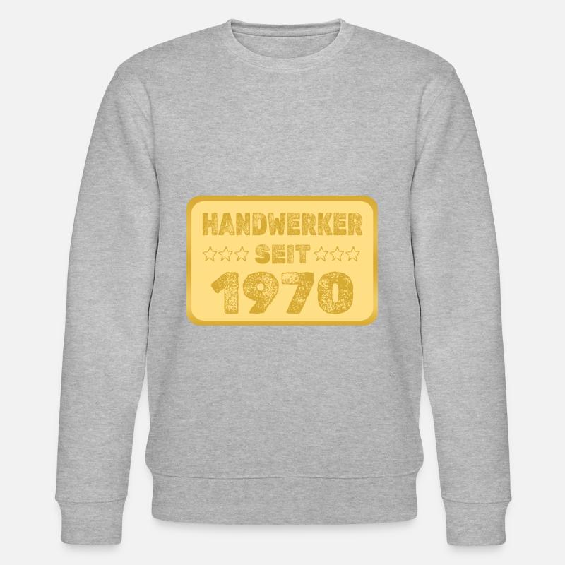 seit 1970 - Stanley/Stella Unisex Bio-Sweatshirt CHANGER  - Grau meliert