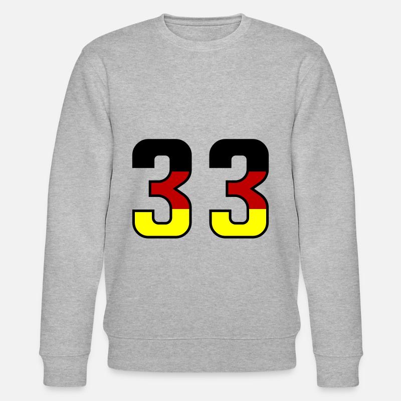 33 Symbole numérique Allemagne - Sweat bio CHANGER Stanley/Stella Unisexe - gris chiné