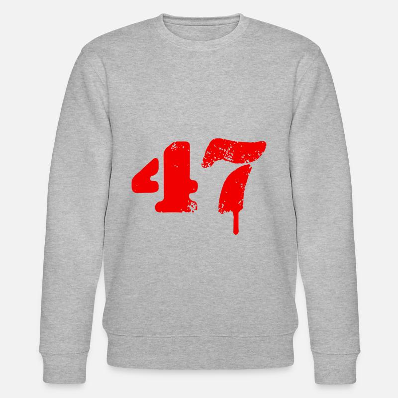 Symbole numérique 47 - Sweat bio CHANGER Stanley/Stella Unisexe - gris chiné