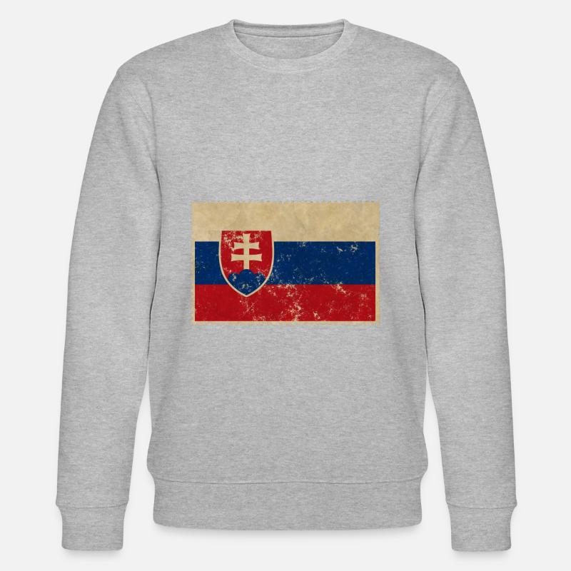 Slowakei - Stanley/Stella Unisex Bio-Sweatshirt CHANGER  - Grau meliert