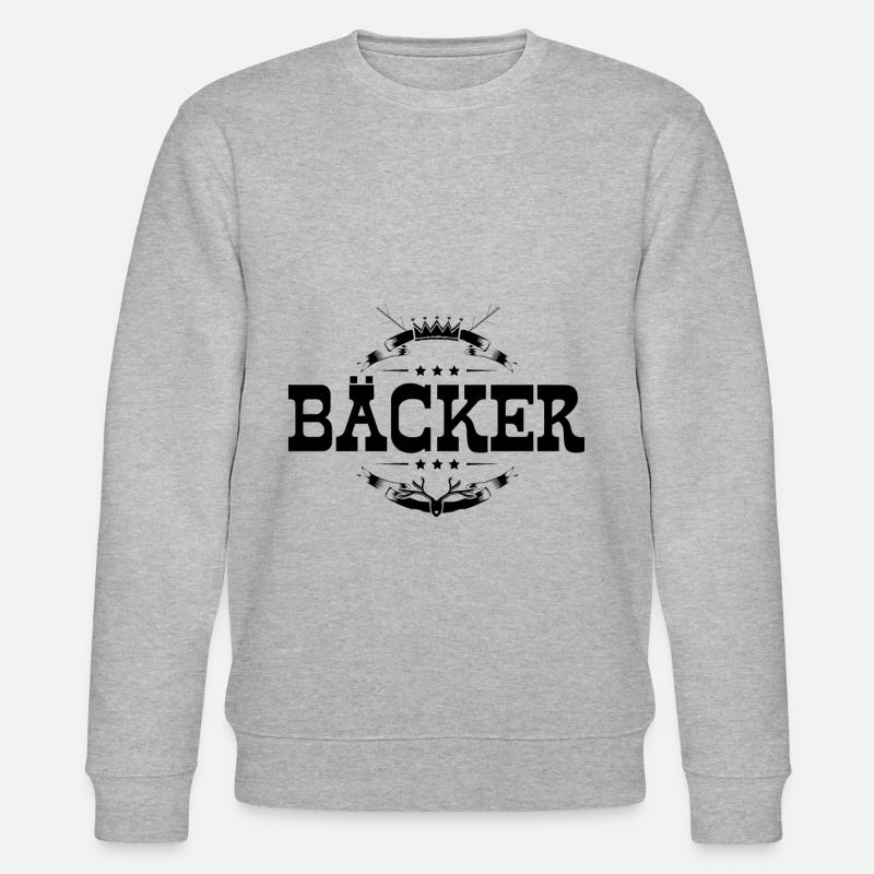 Bäcker Beruf - Stanley/Stella Unisex Bio-Sweatshirt CHANGER  - Grau meliert
