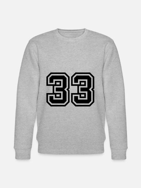 33 Symbole numérique - Sweat bio CHANGER Stanley/Stella Unisexe - gris chiné