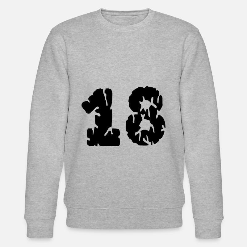Maillot 18 Numéro - Sweat bio CHANGER Stanley/Stella Unisexe - gris chiné
