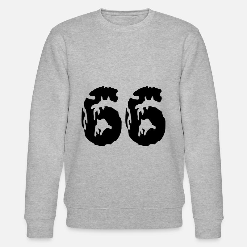 66 Maillot numéro - Sweat bio CHANGER Stanley/Stella Unisexe - gris chiné