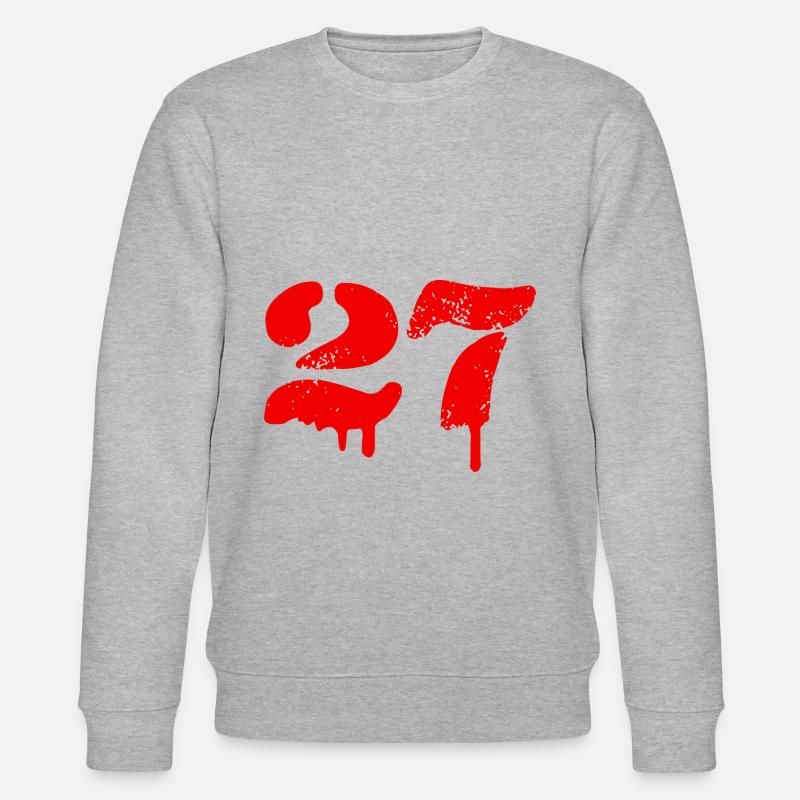 Symbole numérique 27 - Sweat bio CHANGER Stanley/Stella Unisexe - gris chiné