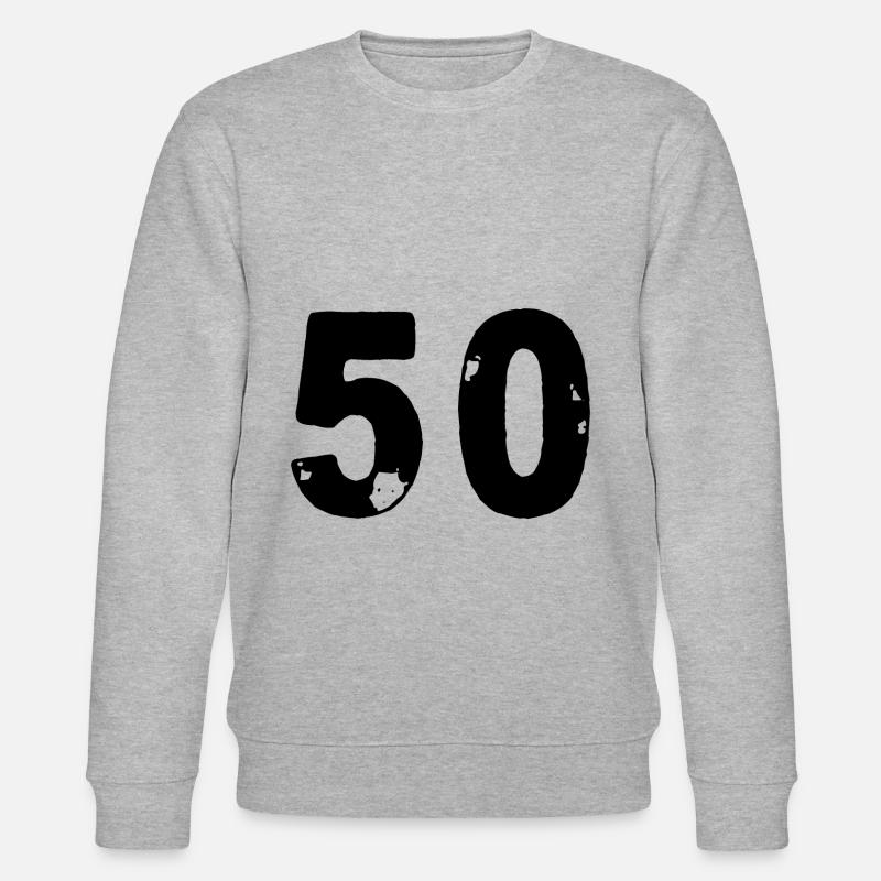 Maillot 50 numéros - Sweat bio CHANGER Stanley/Stella Unisexe - gris chiné