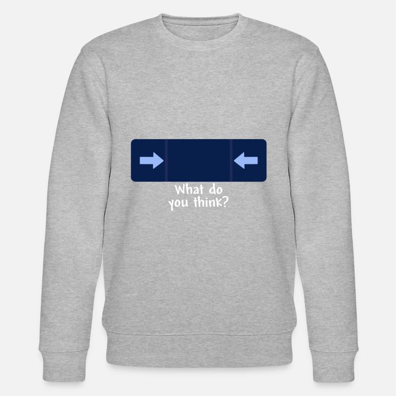 what do you think white - Stanley/Stella CHANGER Unisex Organic Sweatshirt - heather grey