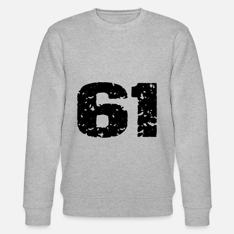 61 Maillot numéro - Sweat bio CHANGER Stanley/Stella Unisexe - gris chiné