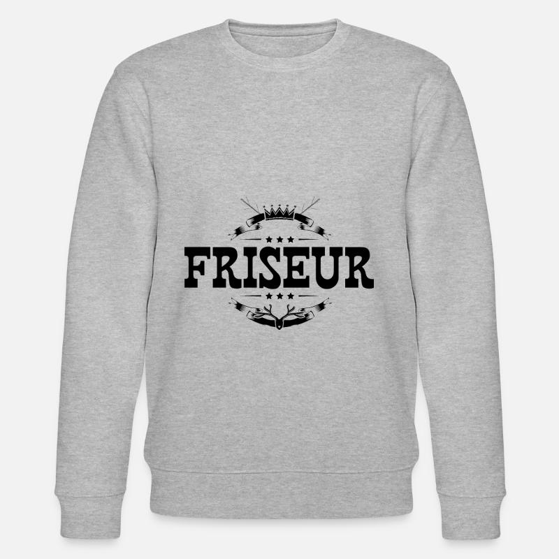 Friseur Beruf - Stanley/Stella Unisex Bio-Sweatshirt CHANGER  - Grau meliert