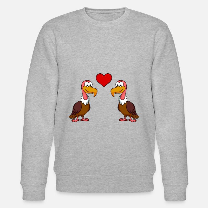 Vulture Comic Couple amour - Sweat bio CHANGER Stanley/Stella Unisexe - gris chiné