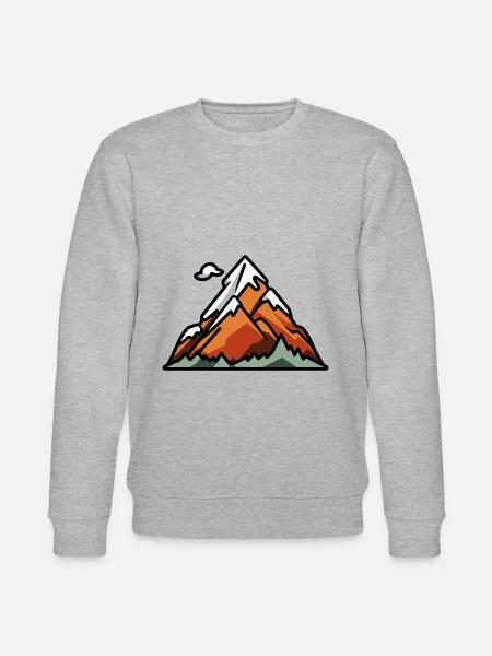 Mountains Landscape - Stanley/Stella CHANGER Unisex Organic Sweatshirt - heather grey