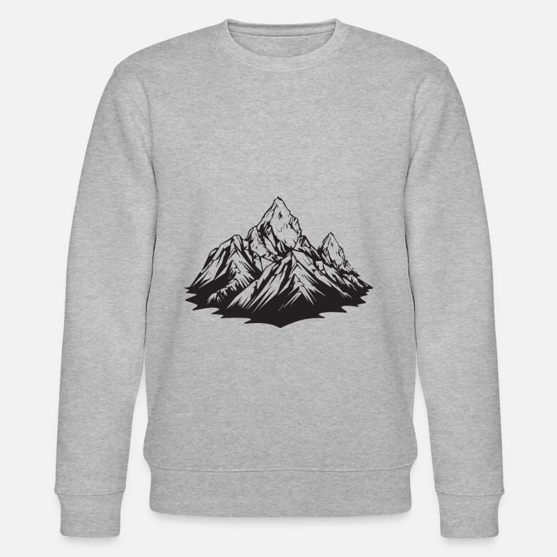 Berge Landschaft - Stanley/Stella Unisex Bio-Sweatshirt CHANGER  - Grau meliert