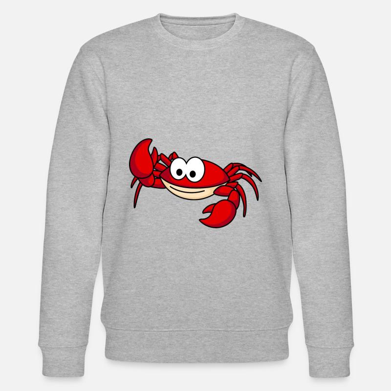 Krabbe Comic Tier - Stanley/Stella Unisex Bio-Sweatshirt CHANGER  - Grau meliert