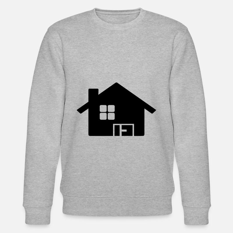 Haus Symbol Home - Stanley/Stella Unisex Bio-Sweatshirt CHANGER  - Grau meliert