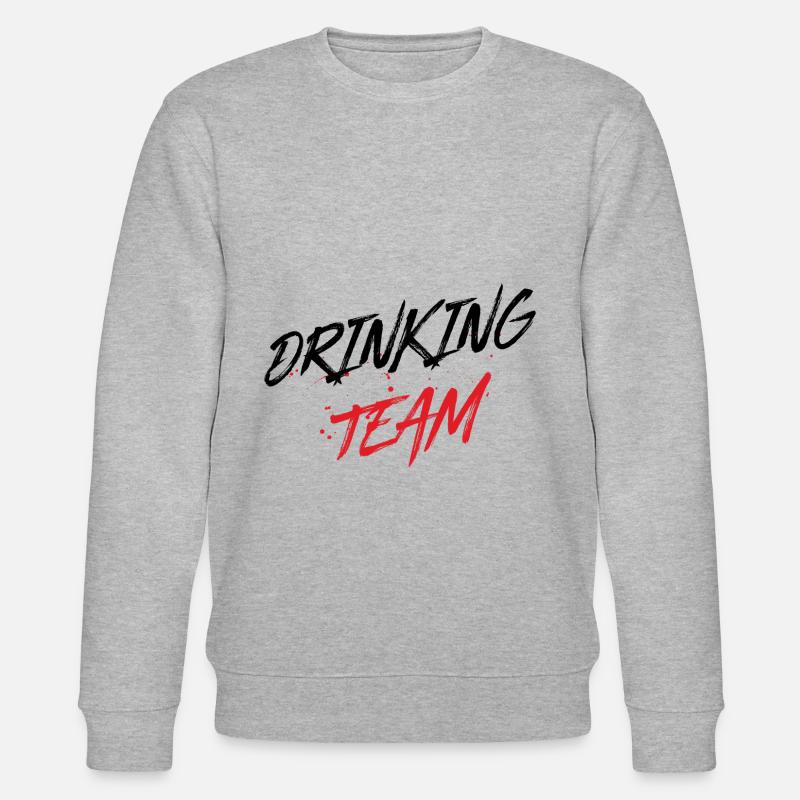 Drinking Team - Stanley/Stella Unisex Bio-Sweatshirt CHANGER  - Grau meliert