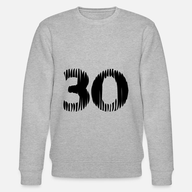 Maillot à 30 chiffres - Sweat bio CHANGER Stanley/Stella Unisexe - gris chiné