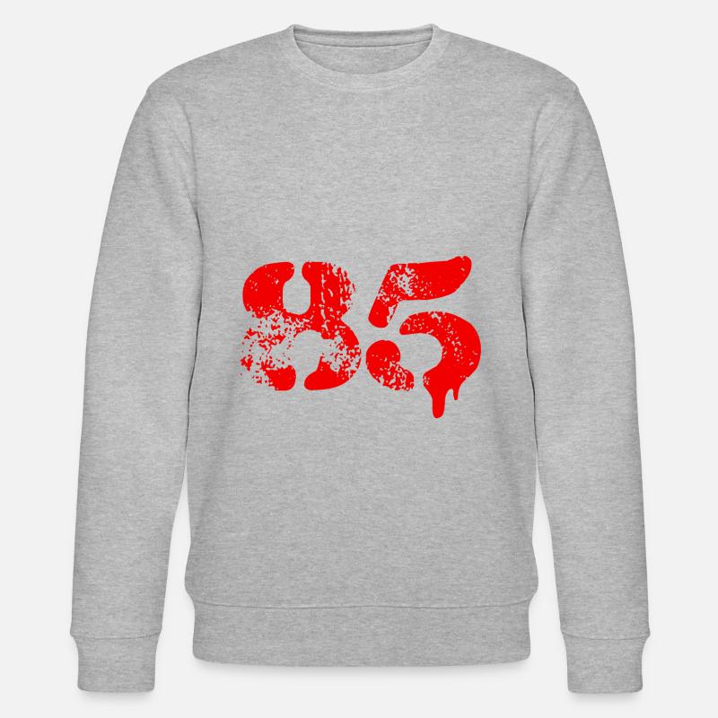 Symbole numérique 85 - Sweat bio CHANGER Stanley/Stella Unisexe - gris chiné