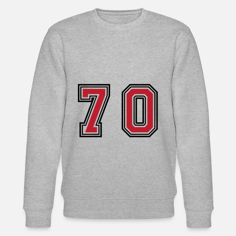 70 Symbole numérique - Sweat bio CHANGER Stanley/Stella Unisexe - gris chiné
